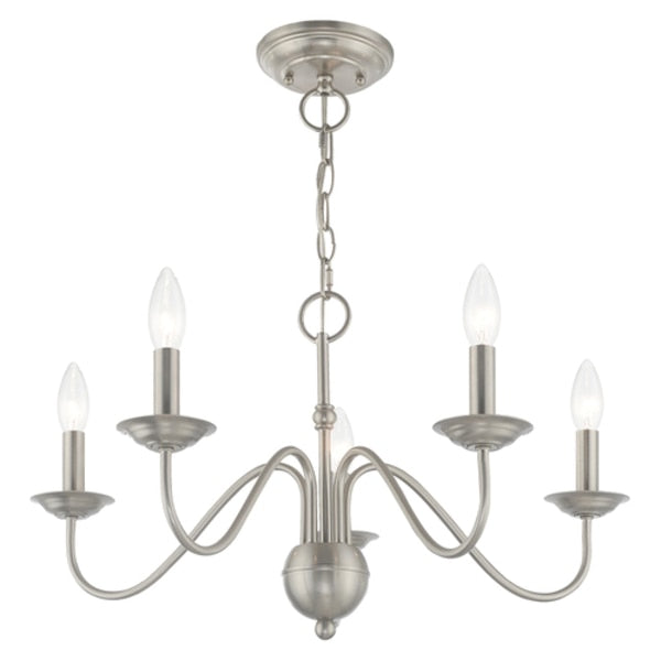 Windsor 5 Light Brushed Nickel Chandelier
