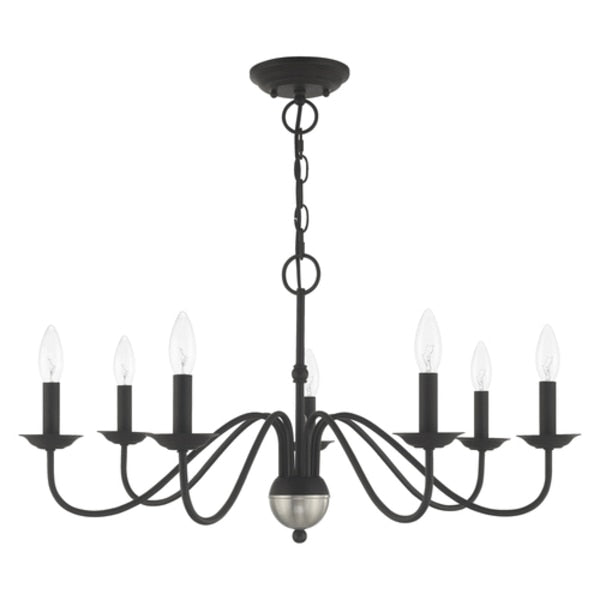 Windsor 7 Light Black Chandelier