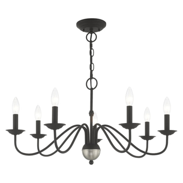 Windsor 7 Light Black Chandelier