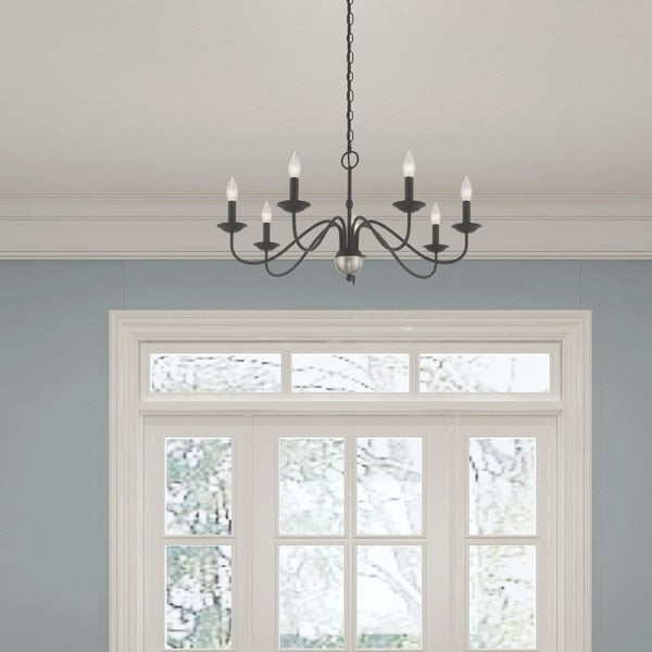 Windsor 7 Light Black Chandelier