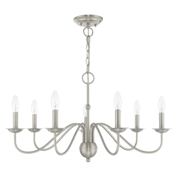 Windsor 7 Light Brushed Nickel Chandelier