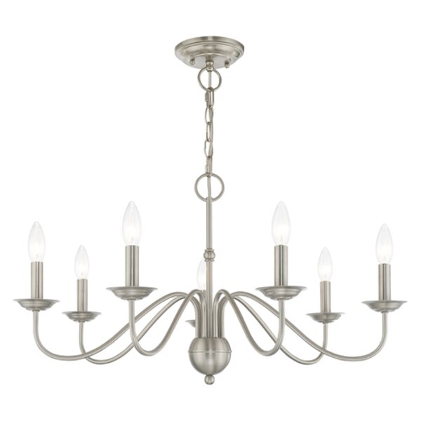 Windsor 7 Light Brushed Nickel Chandelier