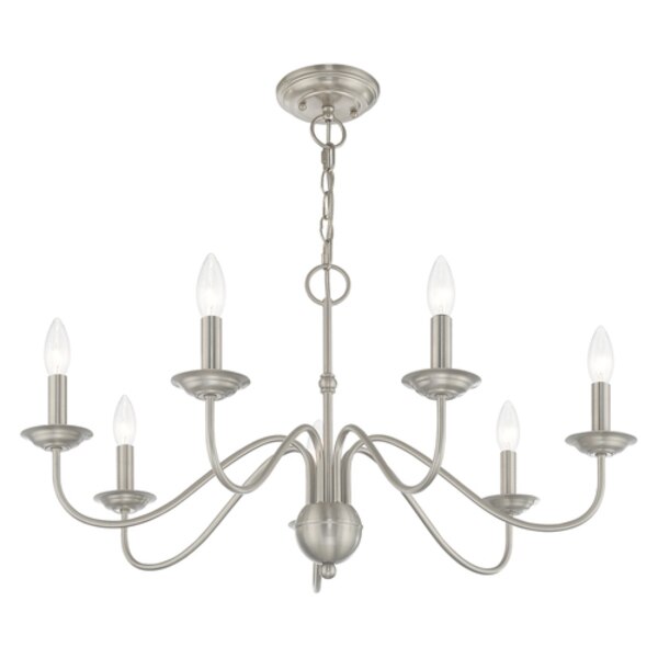 Windsor 7 Light Brushed Nickel Chandelier