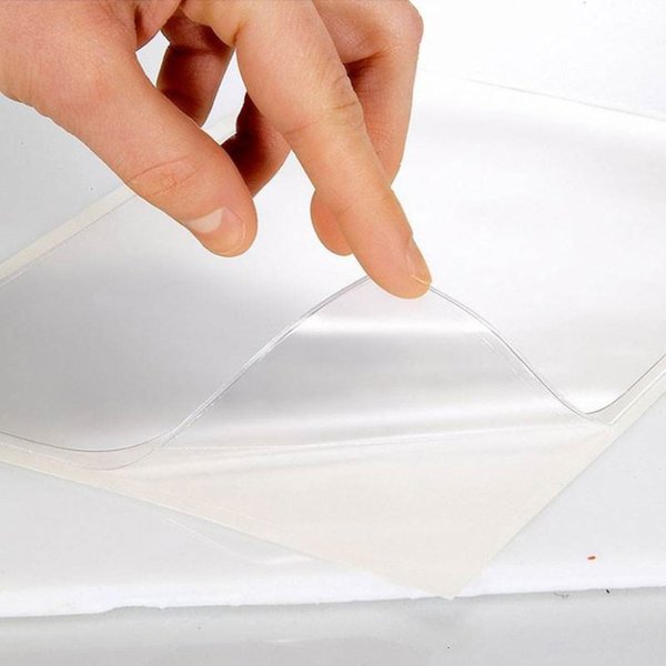 Sign Holder, Clear, 1/4 in. H, Adhesive, PK5