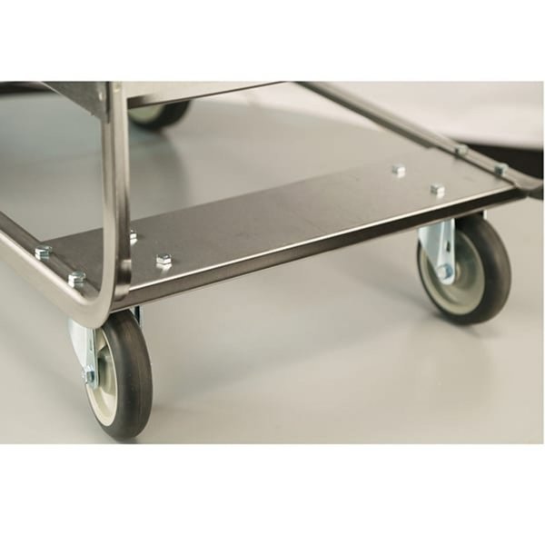 NSF Stainless Steel 2 Deep Shelf Utility Cart;700 Lb Capacity, 21