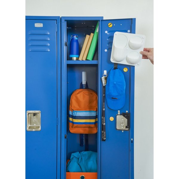 Reclosable Fastener, Disc, Rubber Adhesive, 5/8 in, White, 15 PK