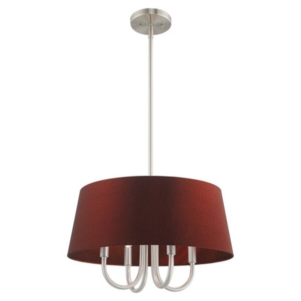 Belclaire 4 Light Brushed Nickel Pendant Chandelier