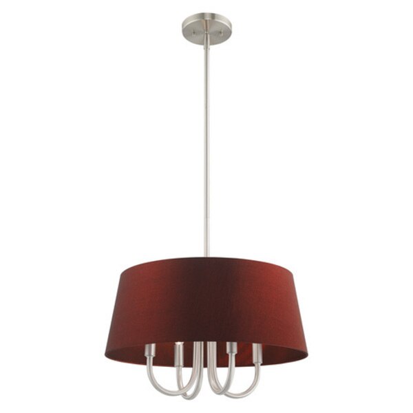 Belclaire 4 Light Brushed Nickel Pendant Chandelier