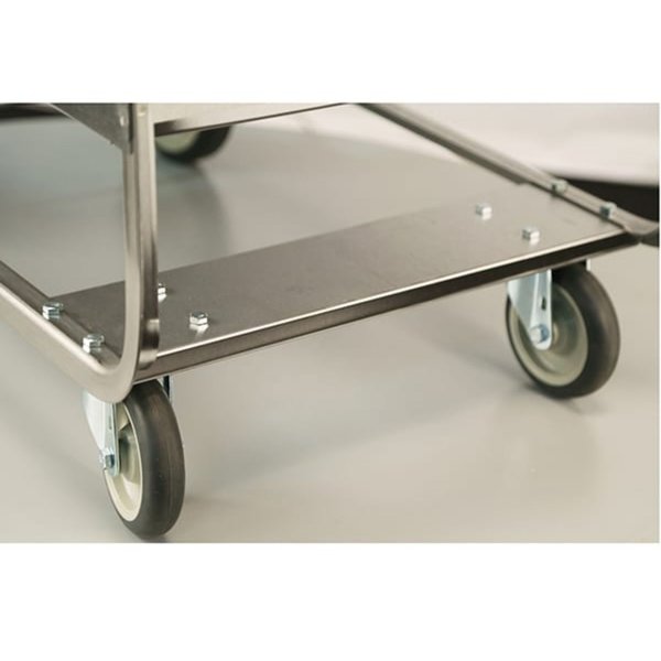 Stainless Steel 2 Shelf Utility Cart, 700 lb Capacity, 21