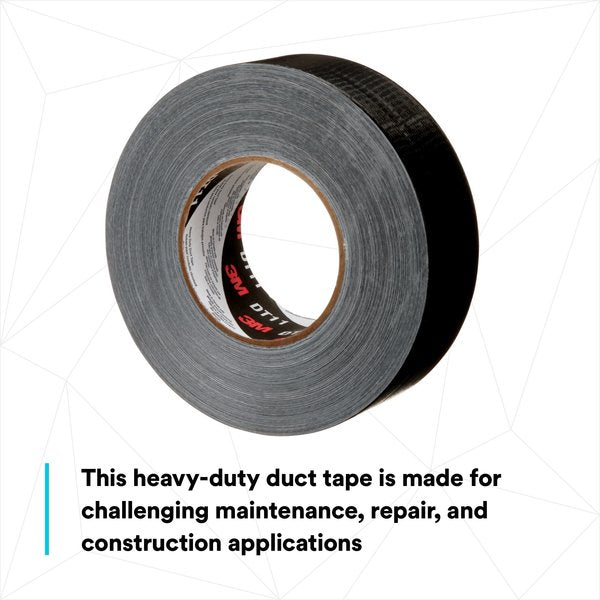 Duct Tape, Black, 11 mil, 54.8m L x 48mm W