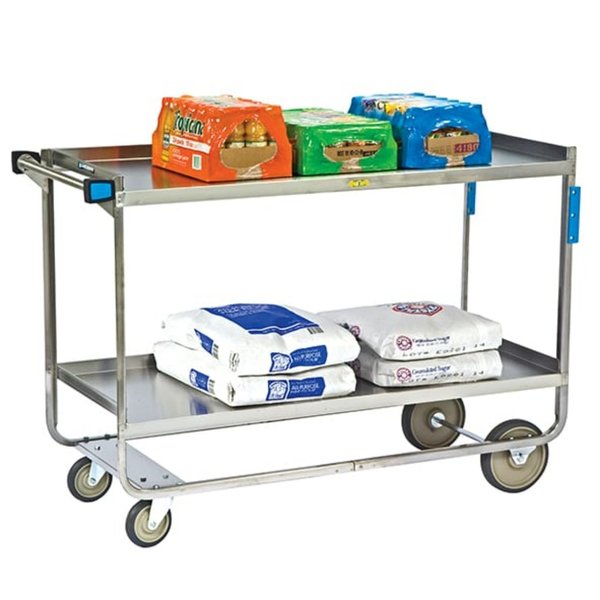 NSF Stainless Steel Utility Cart; 700 Lb Capacity, 2 Shelf, 21