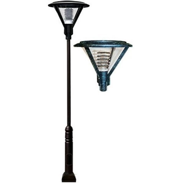 Step Light, 600, BZ, Recessed, Louvered