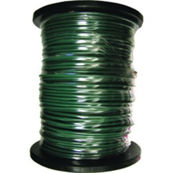 Building Wire, THHN, 10 AWG, 500 ft, Green, Nylon Jacket, PVC Insulation