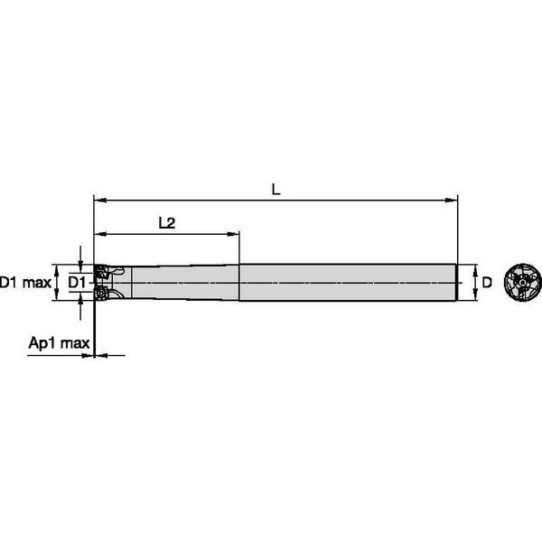 Cutter, Mill, VXF-07 D1.00 Z4 In Cyl End