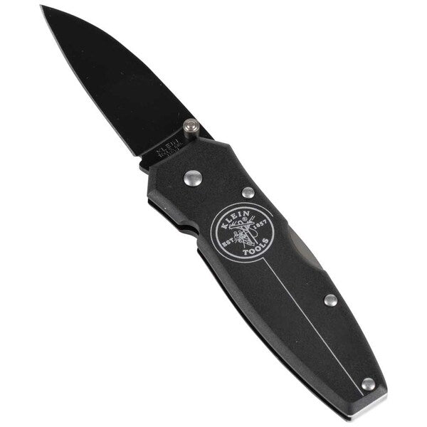 Lightweight Lockback Knife, 2-1/2-Inch Drop Point Blade, Black Handle