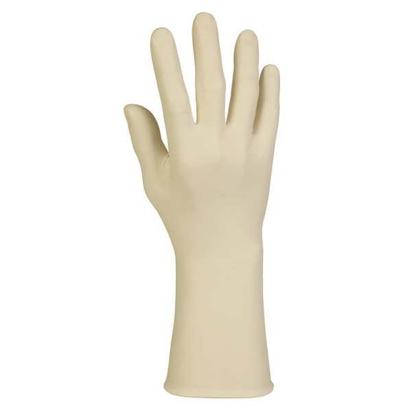 Disposable Gloves, Latex, Beige, 100 PK