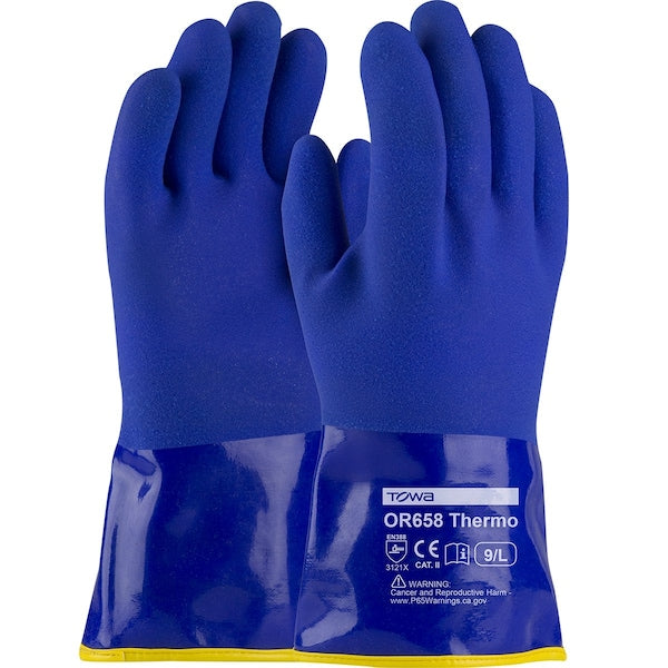 Cold Protection Gloves, Interlock/Terry Cloth Lining, 2XL, 12PK