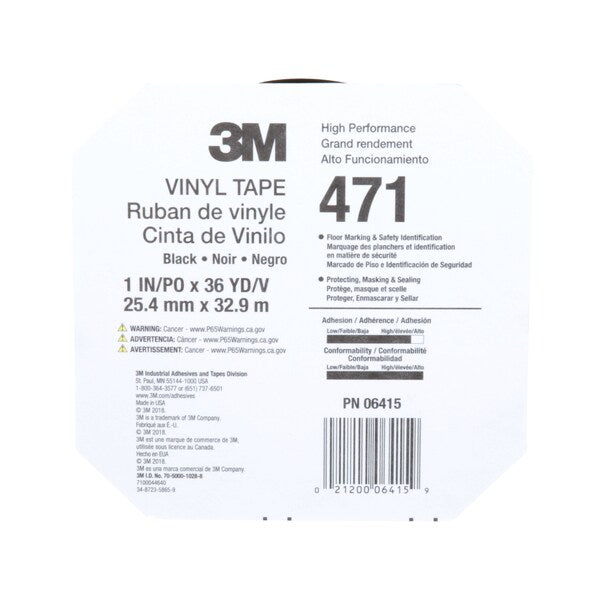VnylTp471Blck, 1nx36yd, 36ndvd, PK6