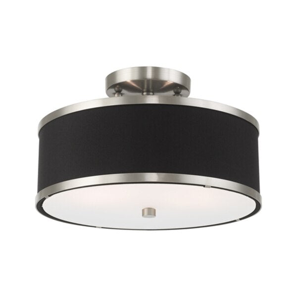 Park Ridge 2 Light Brushed Nickel Ceiling Mount