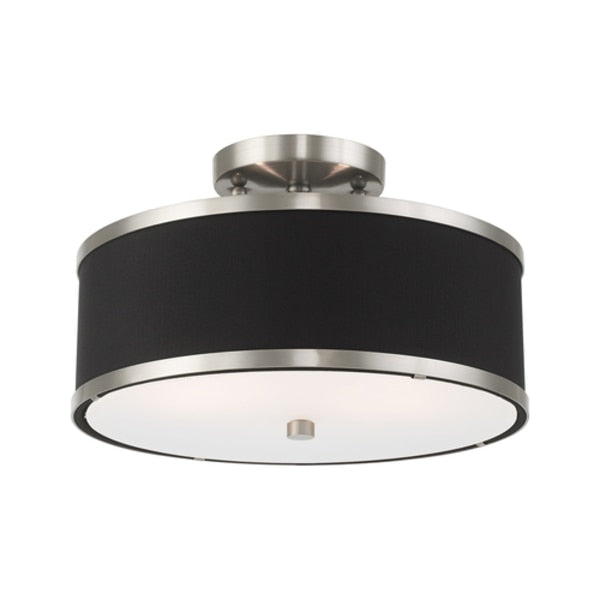 Park Ridge 2 Light Brushed Nickel Ceiling Mount