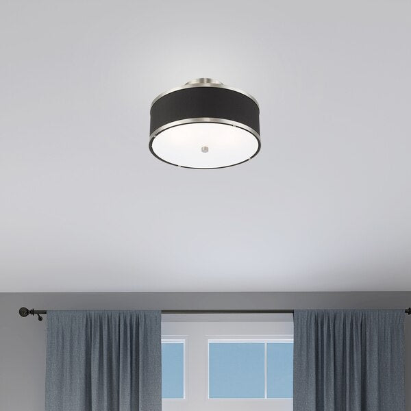Park Ridge 2 Light Brushed Nickel Ceiling Mount