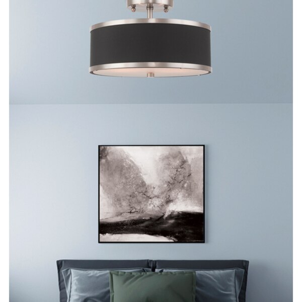 Park Ridge 2 Light Brushed Nickel Ceiling Mount