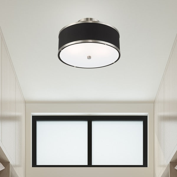 Park Ridge 2 Light Brushed Nickel Ceiling Mount