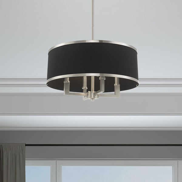 Park Ridge 4 Light Brushed Nickel Pendant Chandelier