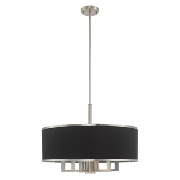 Park Ridge 7 Light Brushed Nickel Pendant Chandelier