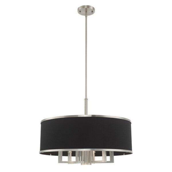 Park Ridge 7 Light Brushed Nickel Pendant Chandelier