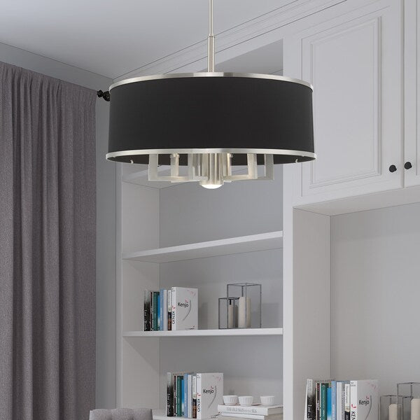 Park Ridge 7 Light Brushed Nickel Pendant Chandelier