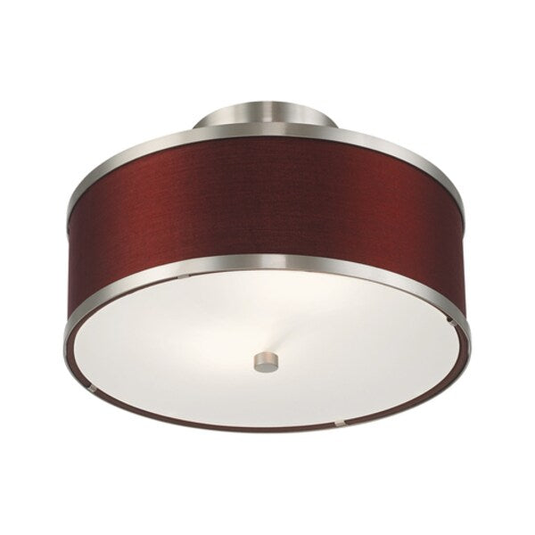 Park Ridge 2 Light Brushed Nickel Ceiling Mount