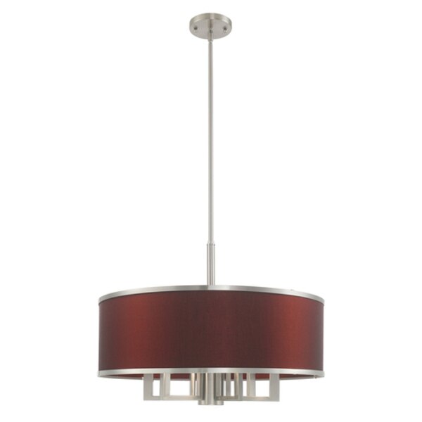 Park Ridge 7 Light Brushed Nickel Pendan