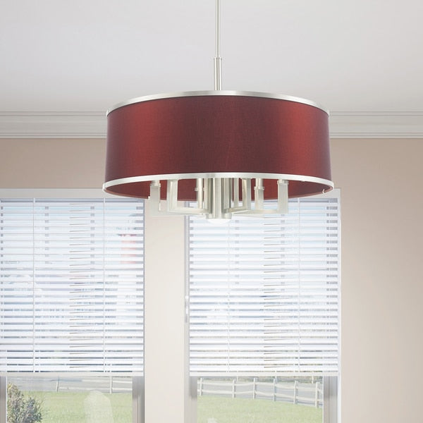 Park Ridge 7 Light Brushed Nickel Pendan