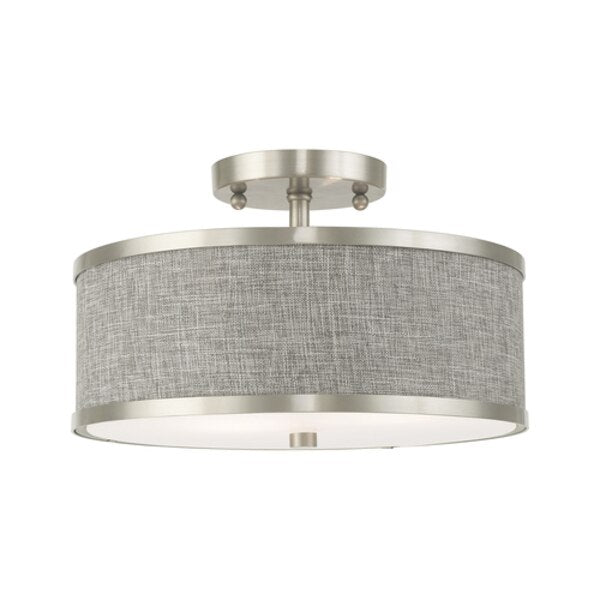 Park Ridge 2 Light Brushed Nickel Ceiling Mount