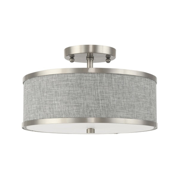 Park Ridge 2 Light Brushed Nickel Ceiling Mount