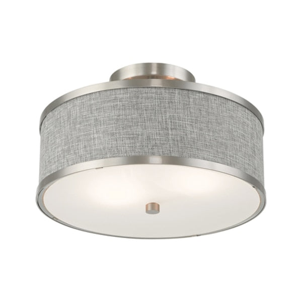 Park Ridge 2 Light Brushed Nickel Ceiling Mount