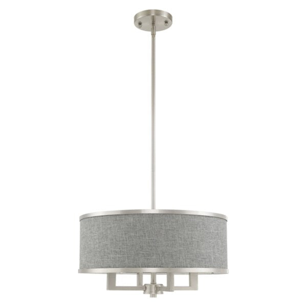 Park Ridge 4 Light Brushed Nickel Pendant Chandelier