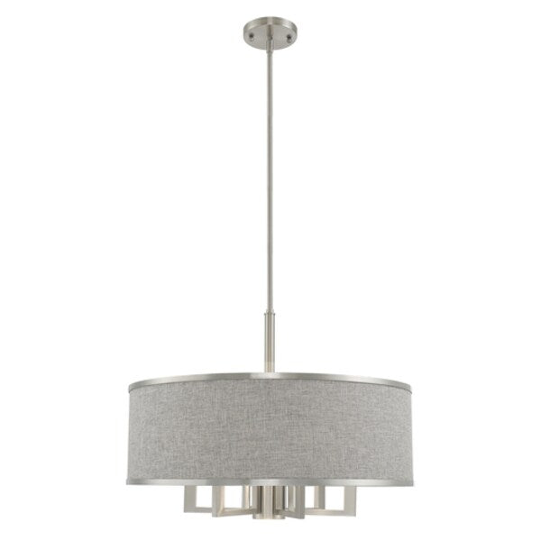 Park Ridge 7 Light Brushed Nickel Pendant Chandelier