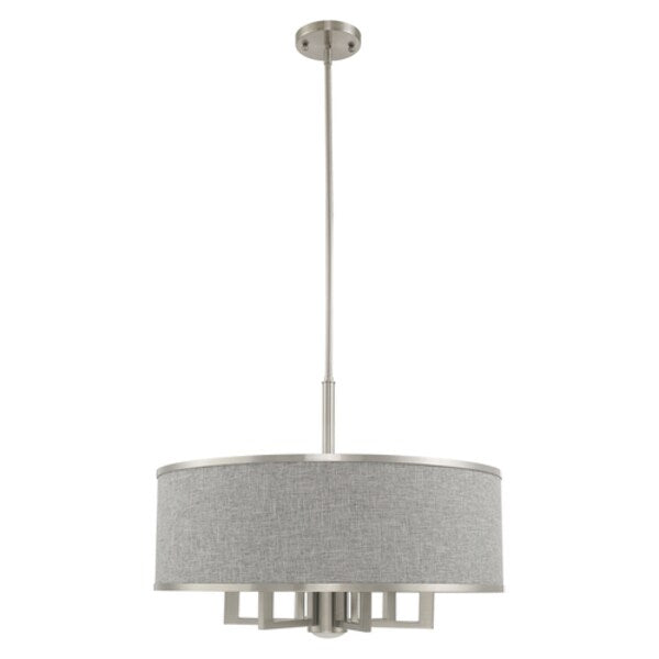 Park Ridge 7 Light Brushed Nickel Pendant Chandelier