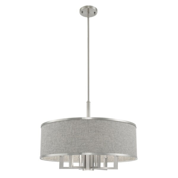 Park Ridge 7 Light Brushed Nickel Pendant Chandelier