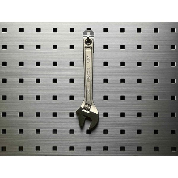 1 In. Single Rod 30 Degree Bend Stainless Steel Pegboard Hook for Stainless Steel LocBoard 3 Pack
