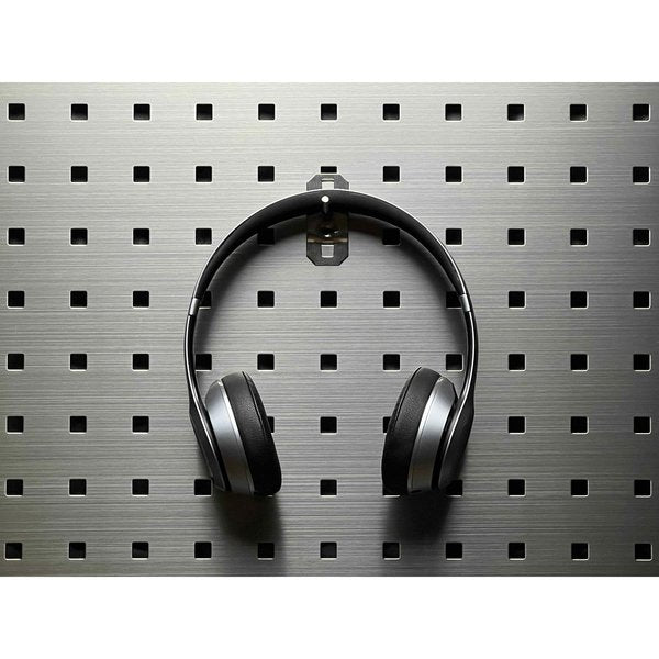 1 In. Single Rod 30 Degree Bend Stainless Steel Pegboard Hook for Stainless Steel LocBoard 3 Pack