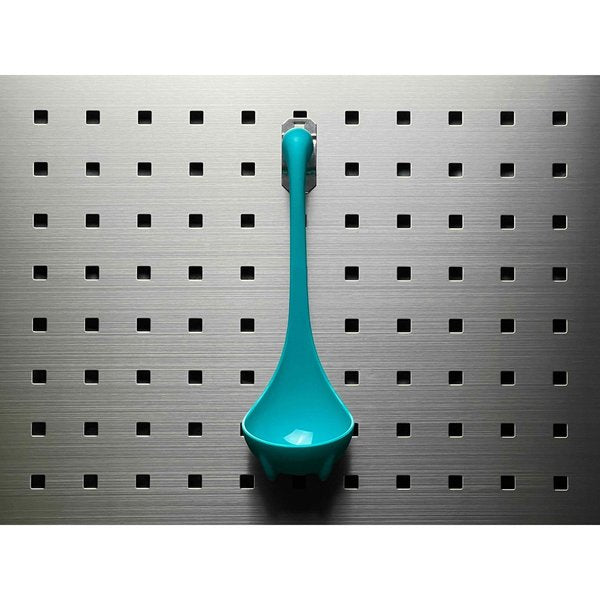 1 In. Single Rod 30 Degree Bend Stainless Steel Pegboard Hook for Stainless Steel LocBoard 3 Pack