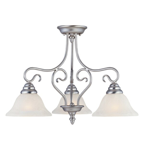 Coronado 3 Light Brushed Nickel Chandeli