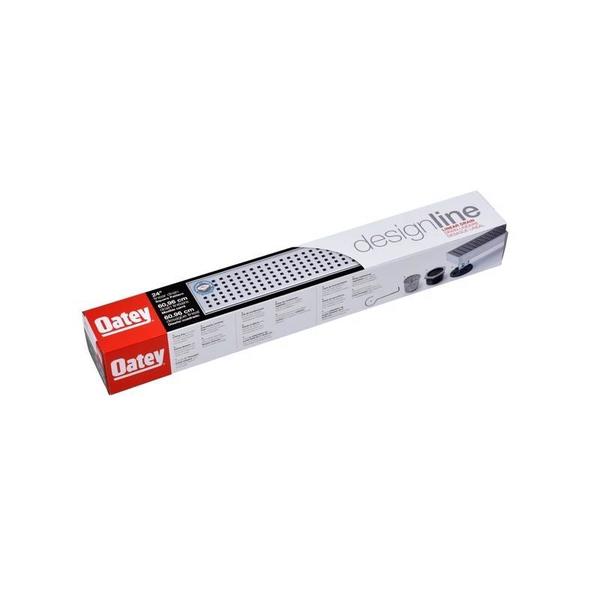 Designlineâ¢ 24 in. Stainless Steel Linear Shower Drain Square Grate