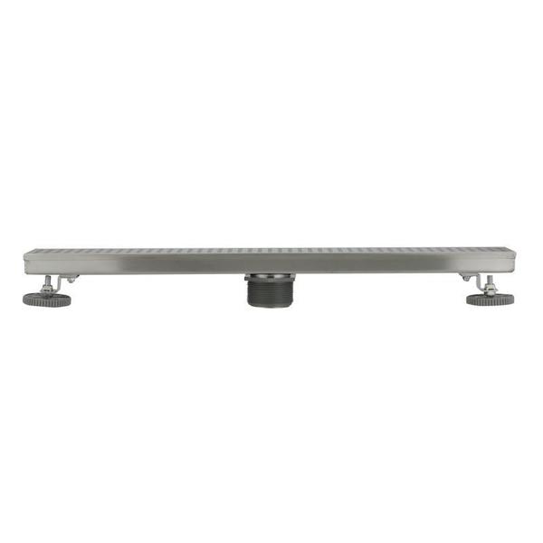 Designlineâ¢ 24 in. Stainless Steel Linear Shower Drain Square Grate