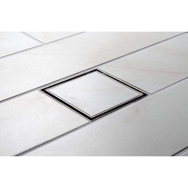 Designlineâ¢ 4 in. x 4 in. Square Drain Tile-in Grate