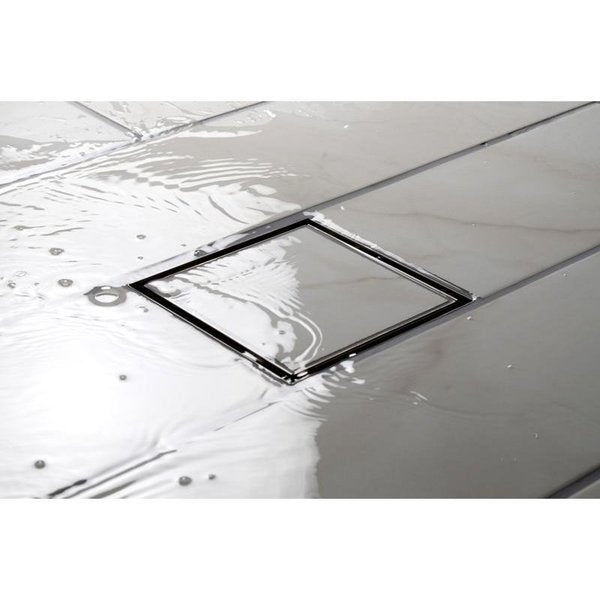 Designlineâ¢ 4 in. x 4 in. Square Drain Tile-in Grate