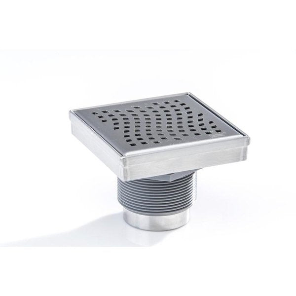 Designlineâ¢ 4 in. x 4 in. Square Drain Wave Grate